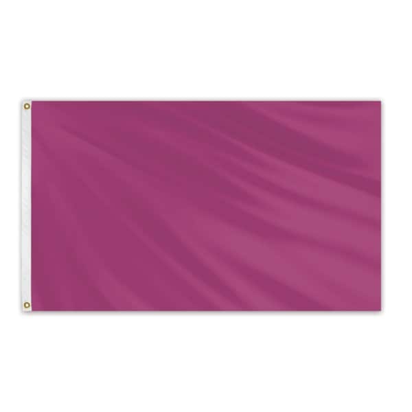 Solid Color Outdoor Nylon Flag 3' x 5' - Wineberry